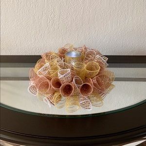 *SOLD* Small deco mesh Christmas centerpiece
